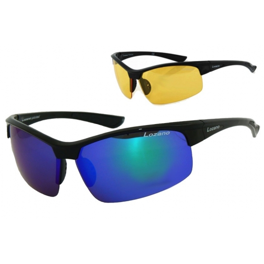 Okulary LOZANO LZ-119-Z Żółta Rozjaśniająca i Niebieska polaryzacja